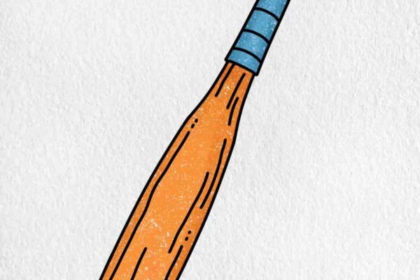 Baseball And Bat Drawing