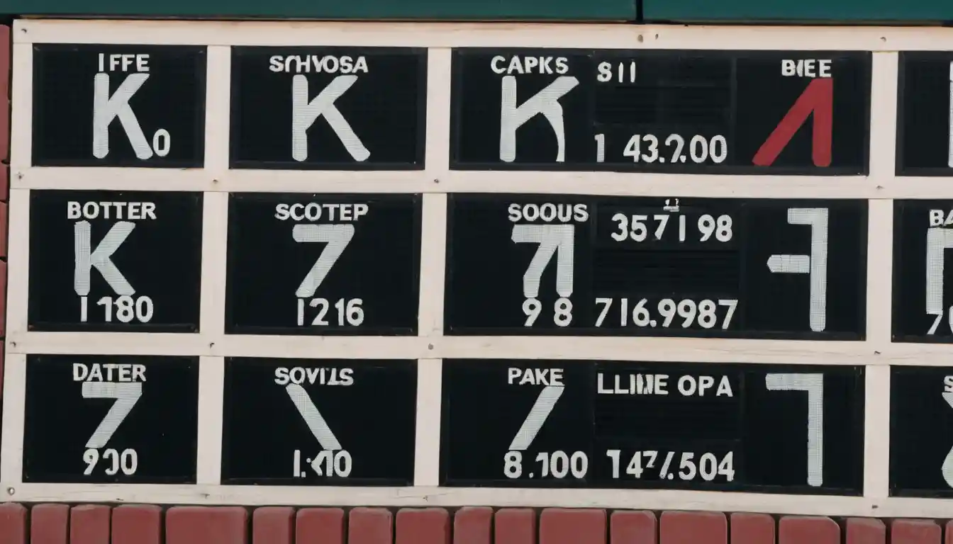 what is a backwards k in baseball